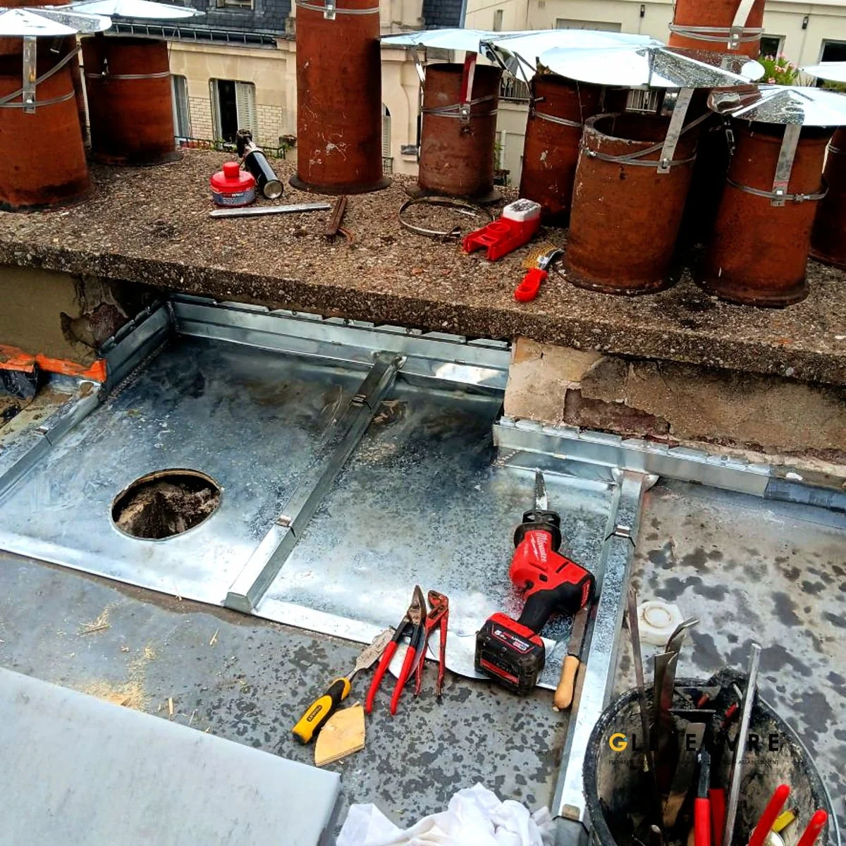 Réfection étanchéité pied de souche